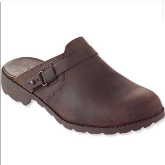 Teva Shoes - TEVA Brown Nubuck Delavina Leather Mule Clog 8
